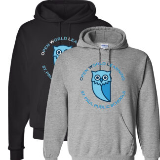 Owl Round Full Color Logo Hoodie