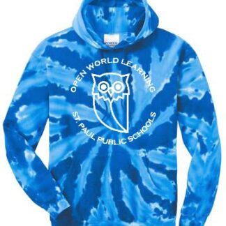 Owl Round Logo Tie-Dye Hoodie